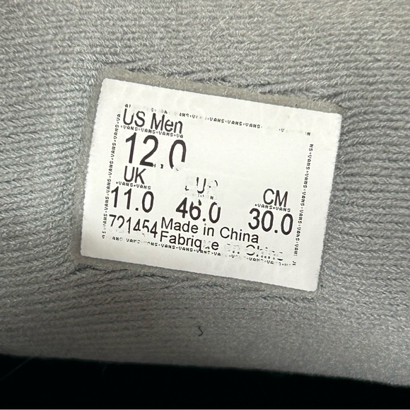 VANS Mens Shoes Size 12 Old Skool Gray & White Suede Canvas Skateboarding - Picture 6 of 16